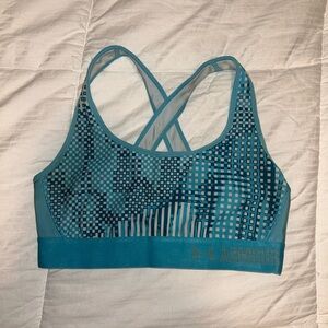 Under Armour Teal Patterned Sports Bra